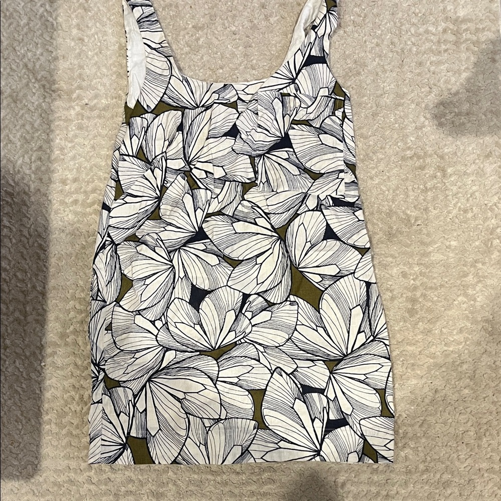 Banana Republic Linen Scoopneck Shift Dress